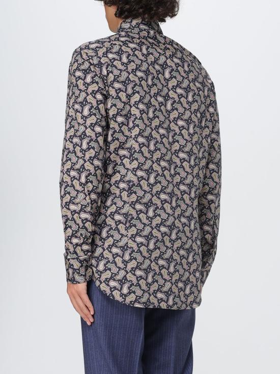 25FW 에트로 긴팔 셔츠 MRIB002599SA5M4 X0810 Navy - ETRO