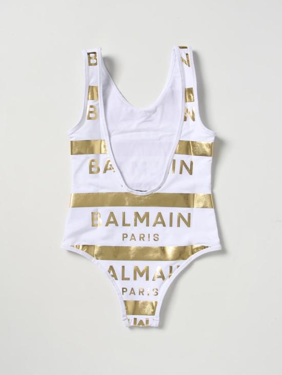 25FW [키즈] 발망 스윔팬츠 BSCA19Z1172 100OR White - BALMAIN