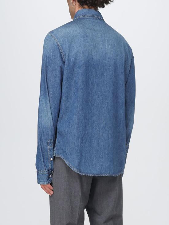 25FW 베르사체 긴팔 셔츠 10207011A15022 1D030 Blue - VERSACE