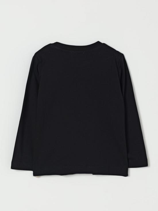 25FW [키즈] 모스키노 티셔츠 HUO00YLAA10 60100 Black - MOSCHINO