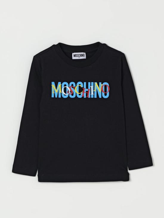 25FW [키즈] 모스키노 티셔츠 HUO00YLAA10 60100 Black