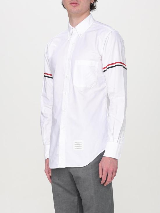 25FW 톰브라운 긴팔 셔츠 MWL150EF0313 100 White - THOM BROWNE