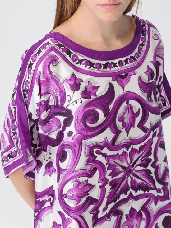 25FW 돌체앤가바나 숏 원피스 F6TTETHI1TK IP3TN Violet - DOLCE & GABBANA