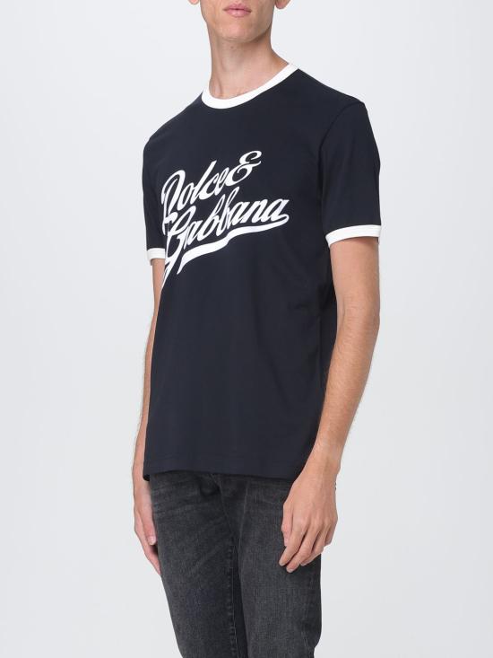 25FW 돌체앤가바나 반팔 티셔츠 G8PV1TG7PGC B0665 Blue - DOLCE & GABBANA