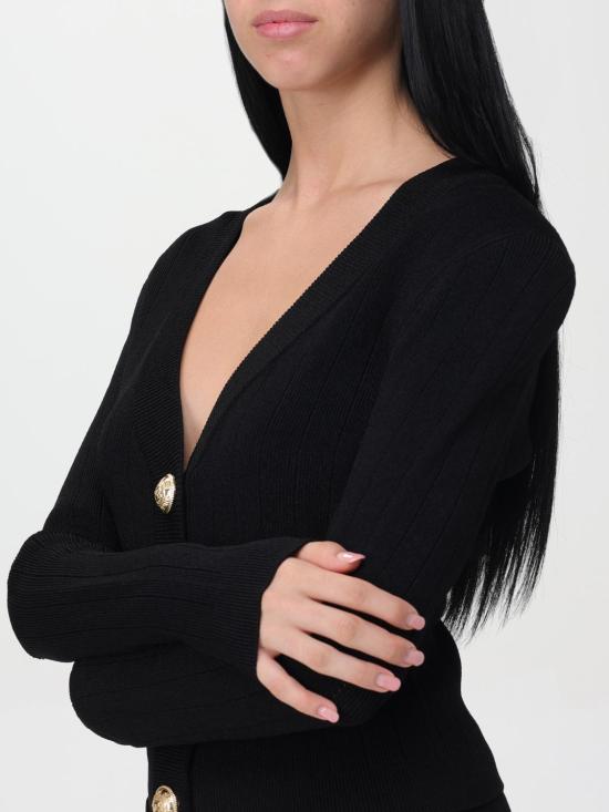 25FW 발망 가디건 DF1KL007KB07 OPA Black - BALMAIN