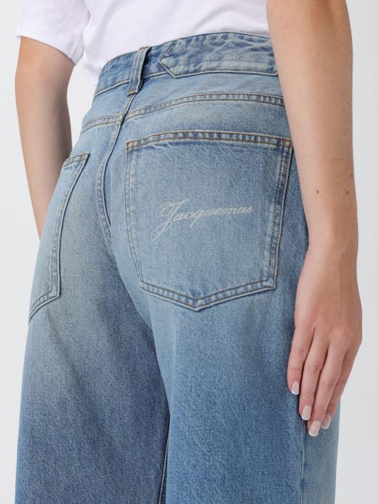 25FW 자크뮈스 오버사이즈 와이드 데님 팬츠 PAW00036AD00038 33C Gnawed Blue - JACQUEMUS