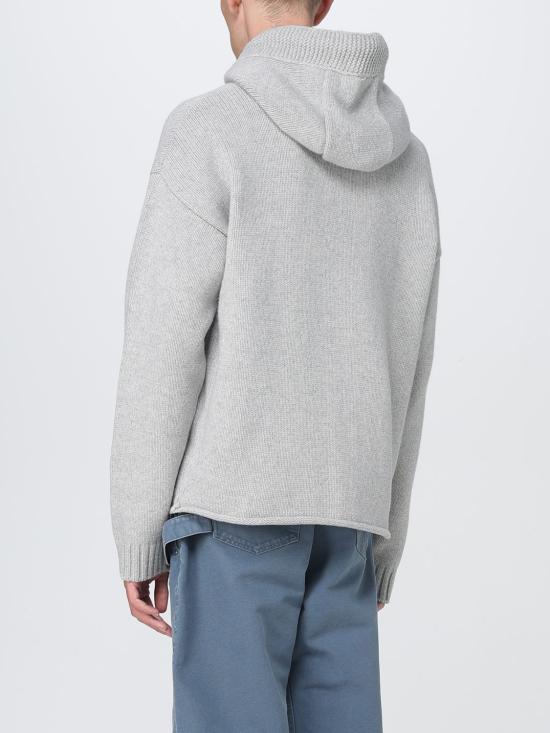 25FW JW앤더슨 앵커 자수 지퍼 후디 KW1429YN0412 905 Grey - JW ANDERSON