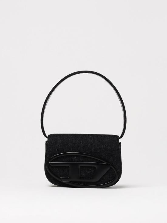 26SS 디젤 1DR 아이코닉 워시드 데님 숄더백 X08396P6901 T8013 Black