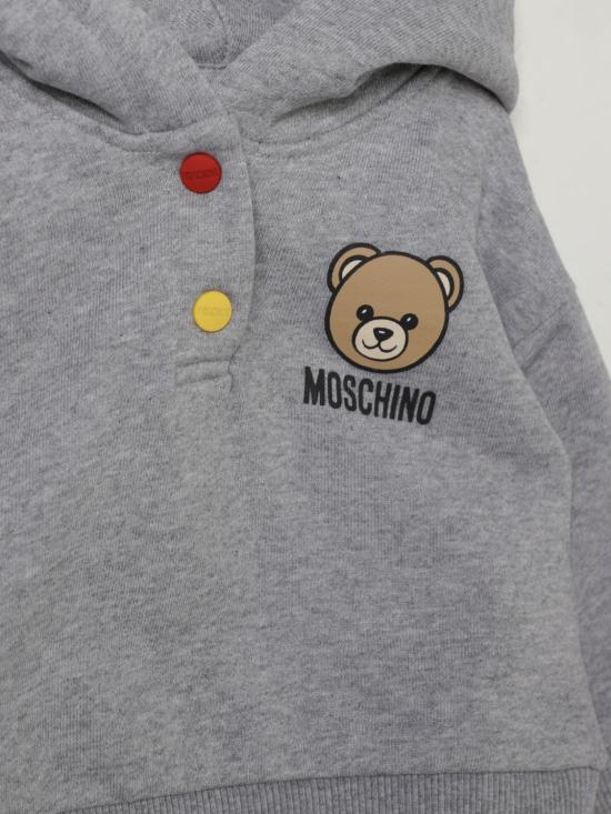 25FW [키즈] 모스키노 풀오버 MUF05ZLCA15 60901 Grey - MOSCHINO