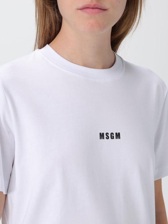25FW 엠에스지엠 반팔 티셔츠 2000MDM500200002 01 White - MSGM