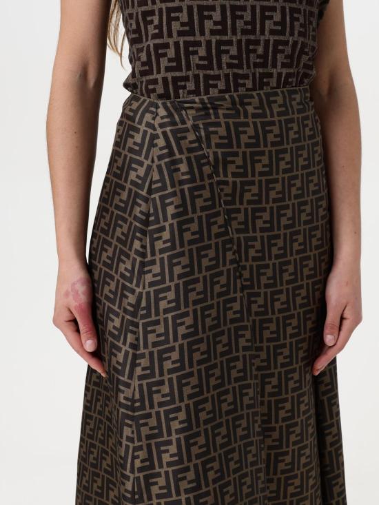 25FW 펜디 스커트 FQ7601A8G3 F1440 Mud - FENDI