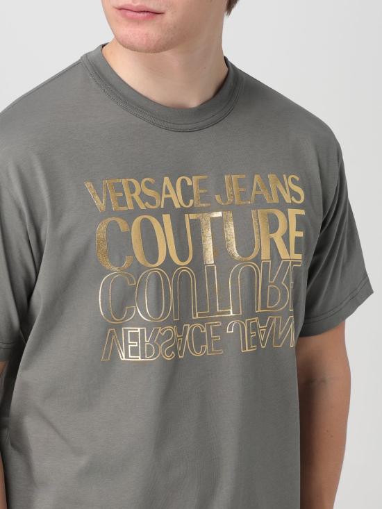 25FW 베르사체 반팔 티셔츠 76GAHT10CJ00T G14 Grey - VERSACE