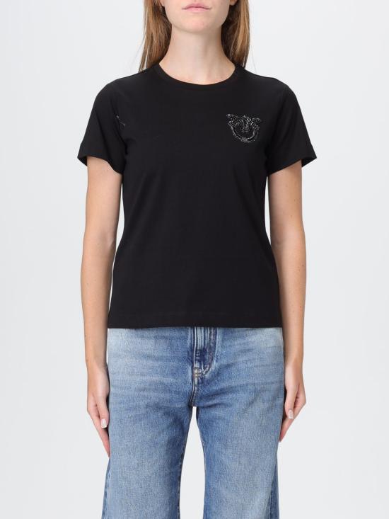 25FW 핑코 반팔 티셔츠 103320A2RN Z99 Black