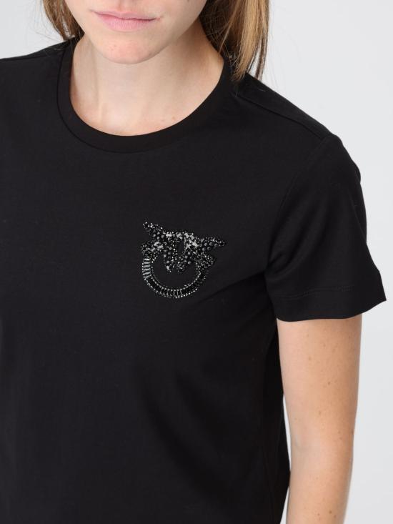 25FW 핑코 반팔 티셔츠 103320A2RN Z99 Black - PINKO