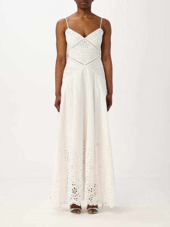 25FW 셀프 포트레이트 롱 원피스 127XAC CREAM White