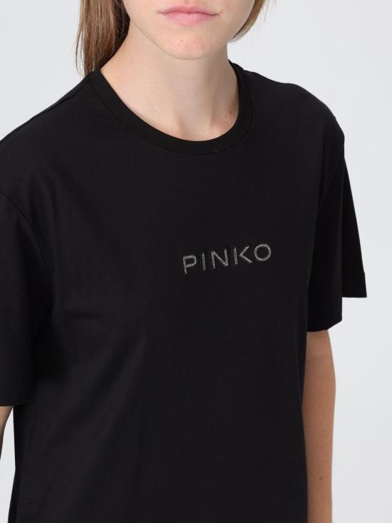 25FW 핑코 반팔 티셔츠 105526A2RM Z99 Black - PINKO