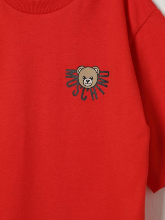 25FW [키즈] 모스키노 티셔츠 HOM05GLAA10 50109 Red - MOSCHINO
