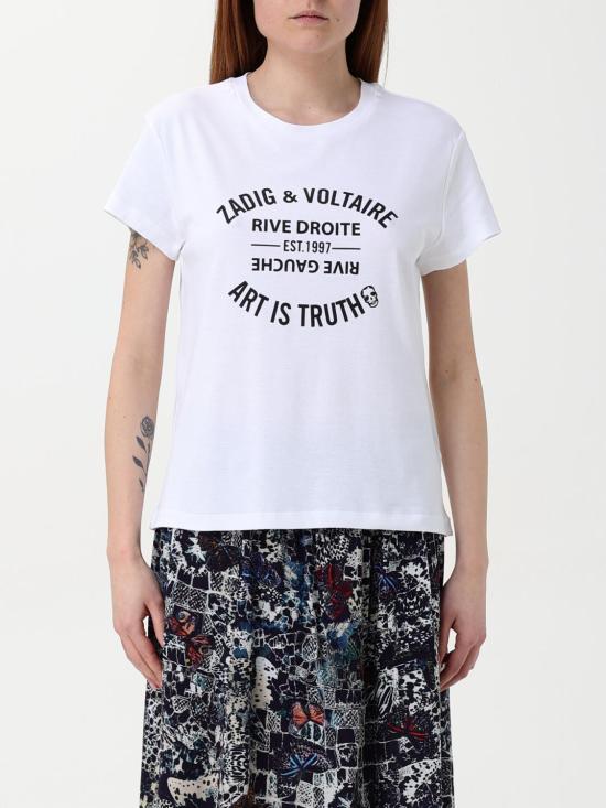 25FW 자딕앤볼테르 반팔 티셔츠 JWTS02769 107 White