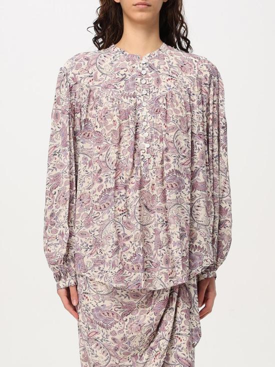 25FW 이자벨마랑에뚜왈 긴팔 티셔츠 HT0562FAC1J02E ECPE Ecru