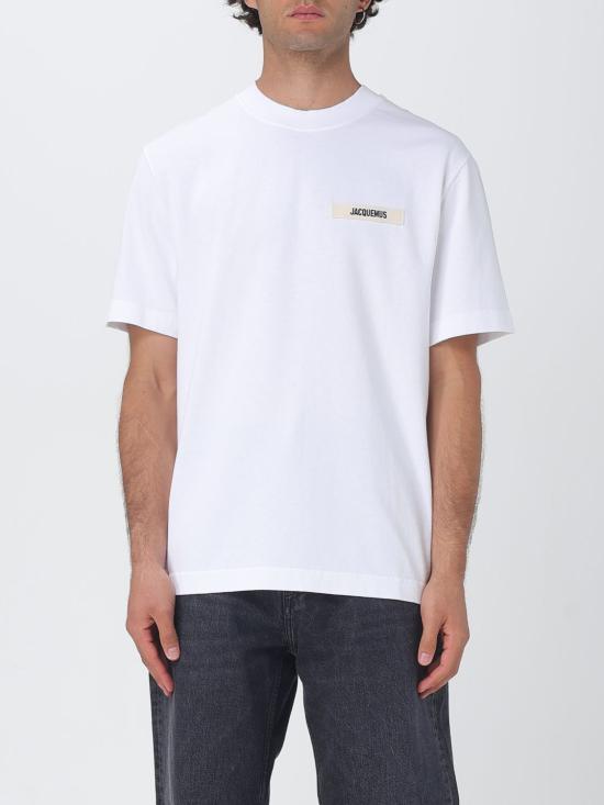 25FW 자크뮈스 그로그랭 로고 티셔츠 TSM00133AJ00226 100 White