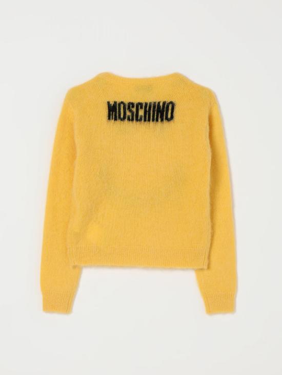 25FW [키즈] 모스키노 풀오버 HDW02BLHE81 50577 Yellow - MOSCHINO