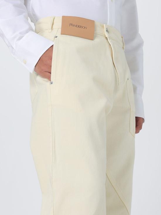 25FW JW앤더슨 데님 팬츠 TR0405PG1775 207 Yellow - JW ANDERSON