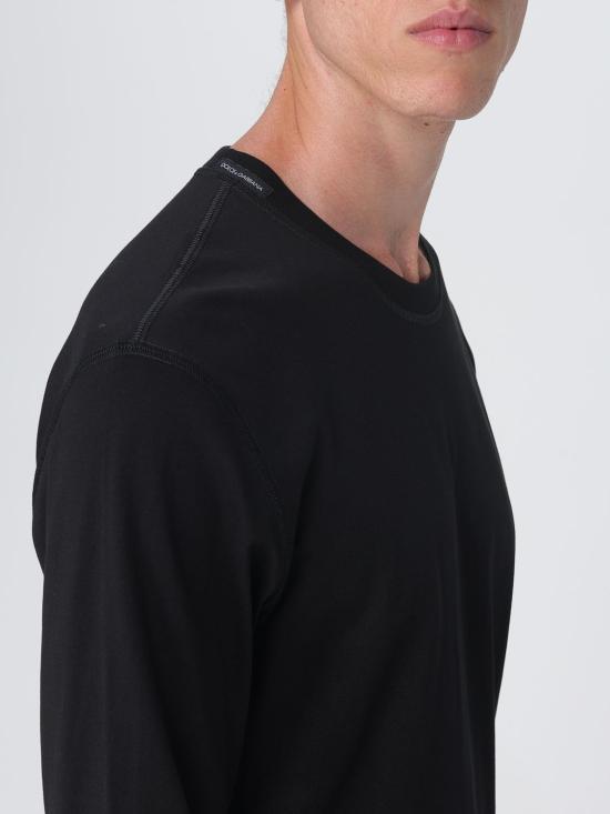 25FW 돌체앤가바나 긴팔 티셔츠 G8SX5TFU7EQ N0000 Black - DOLCE & GABBANA