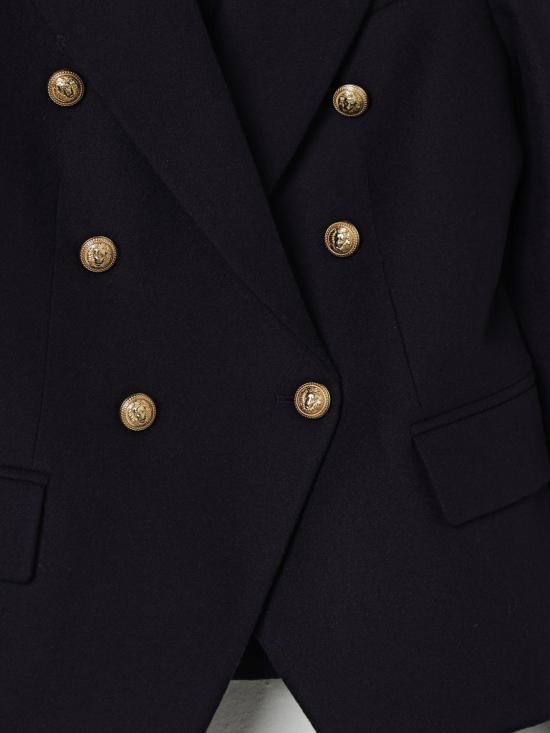 25FW [키즈] 발망 캐주얼 자켓 BX2A44I0283 621OR Blue - BALMAIN