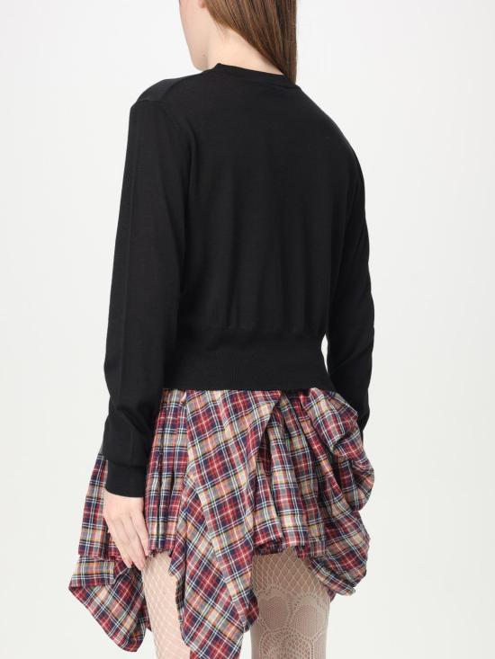 26SS 비비안웨스트우드 베아 크롭드 가디건 1803002UY001A N402 Black - VIVIENNE WESTWOOD