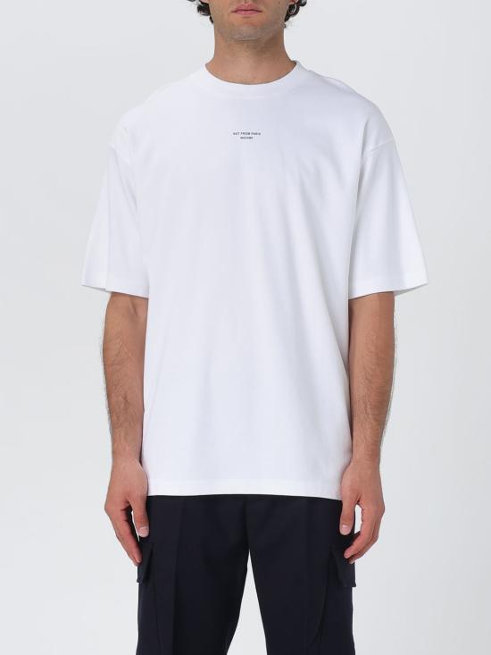 25FW 드롤드무슈 반팔 티셔츠 TS202CO002 OPW White