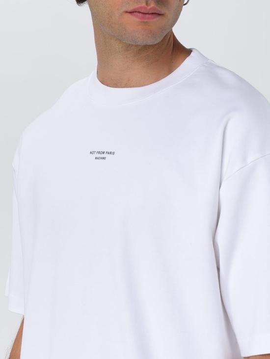 25FW 드롤드무슈 반팔 티셔츠 TS202CO002 OPW White - DROLE DE MONSIEUR