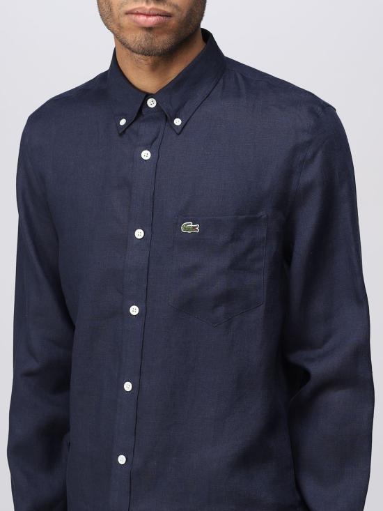 25FW 라코스테 긴팔 셔츠 CH5692 166 Navy - LACOSTE
