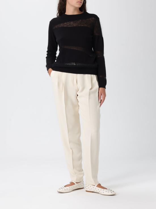 25FW 파비아나 필리피 플래티넘 모헤어 스웨터 MAD225F507L640 825 Black - FABIANA FILIPPI