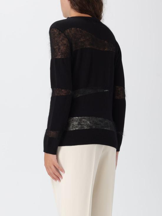 25FW 파비아나 필리피 플래티넘 모헤어 스웨터 MAD225F507L640 825 Black - FABIANA FILIPPI