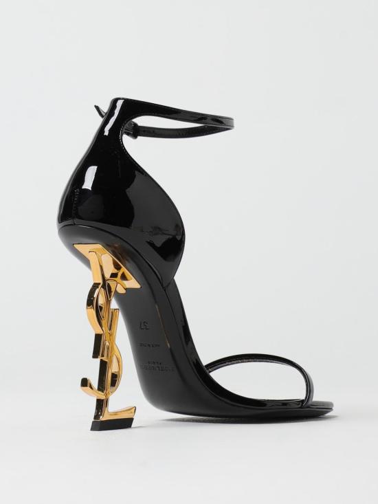 26SS 생로랑 오피움 샌들 페이턴트 5576621TV1A 1000 Black - SAINT LAURENT