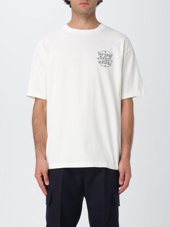 25FW 드롤드무슈 반팔 티셔츠 HTS259CO134 OW White