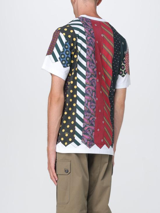 25FW 모스키노 반팔 티셔츠 07295241 2888 Multicolor - MOSCHINO