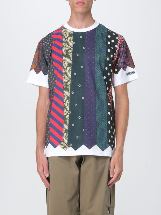 25FW 모스키노 반팔 티셔츠 07295241 2888 Multicolor