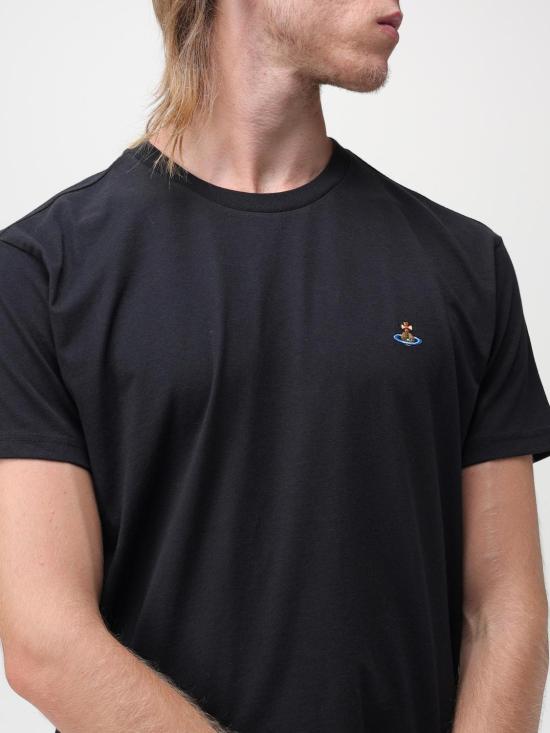 25FW 비비안웨스트우드 클래식 ORB 로고 티셔츠 3G010013J001MGO N401 Black - VIVIENNE WESTWOOD