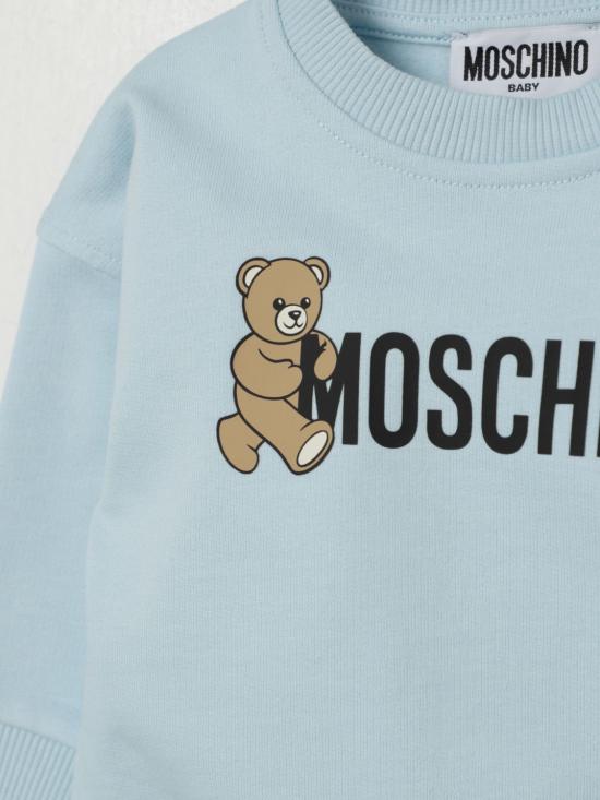 25FW [키즈] 모스키노 풀오버 M8F03QLCA83 40304 Sky Blue - MOSCHINO