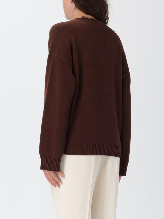 25FW 파비아나 필리피 플래티넘  브이넥 스웨터 MAD225F467L517 1269 Ebony - FABIANA FILIPPI