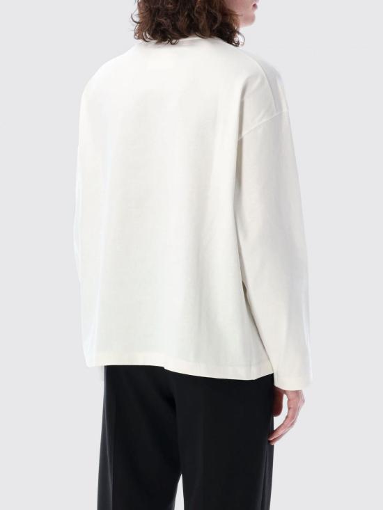 25FW 질샌더 긴팔 티셔츠 J21GC0167J20243 102 White - JIL SANDER