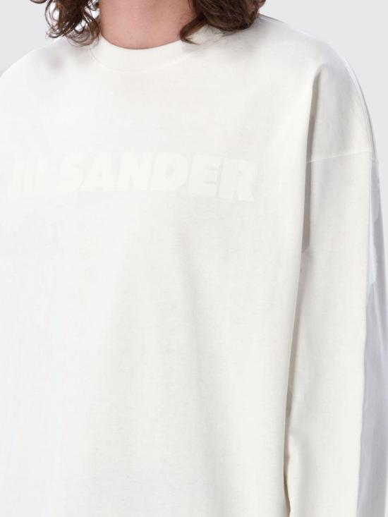 25FW 질샌더 긴팔 티셔츠 J21GC0167J20243 102 White - JIL SANDER