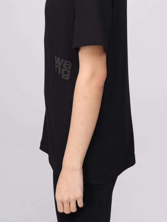 25FW 알렉산더 왕 반팔 티셔츠 4CC3221357 001 Black - ALEXANDER WANG