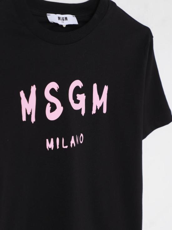 25FW [키즈] 엠에스지엠 티셔츠 S5MSJUTH063 110 75 Black - MSGM