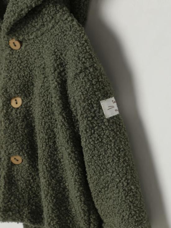 25FW [키즈] 테디 앤 미노우 캐주얼 자켓 A25TGA0001PE034 594 Moss Green - TEDDY & MINOU