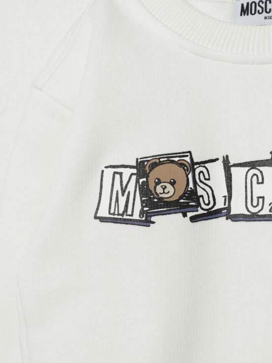 25FW [키즈] 모스키노 풀오버 HUF09HLCA58 10063 White - MOSCHINO