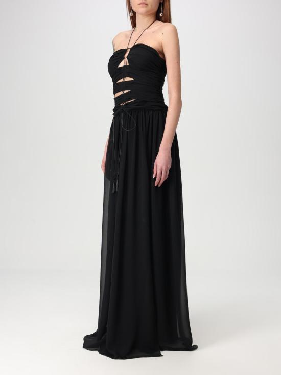 25FW 톰포드 롱 원피스 AB3471FAX852 LB999 Black - TOMFORD