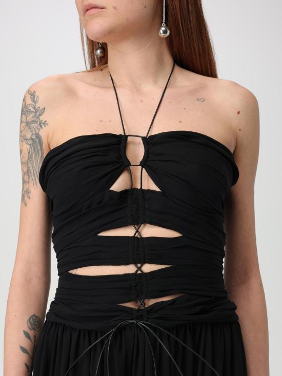 25FW 톰포드 롱 원피스 AB3471FAX852 LB999 Black - TOMFORD