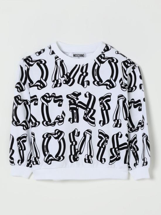25FW [키즈] 모스키노 풀오버 HDF06NLCB68 84463 White